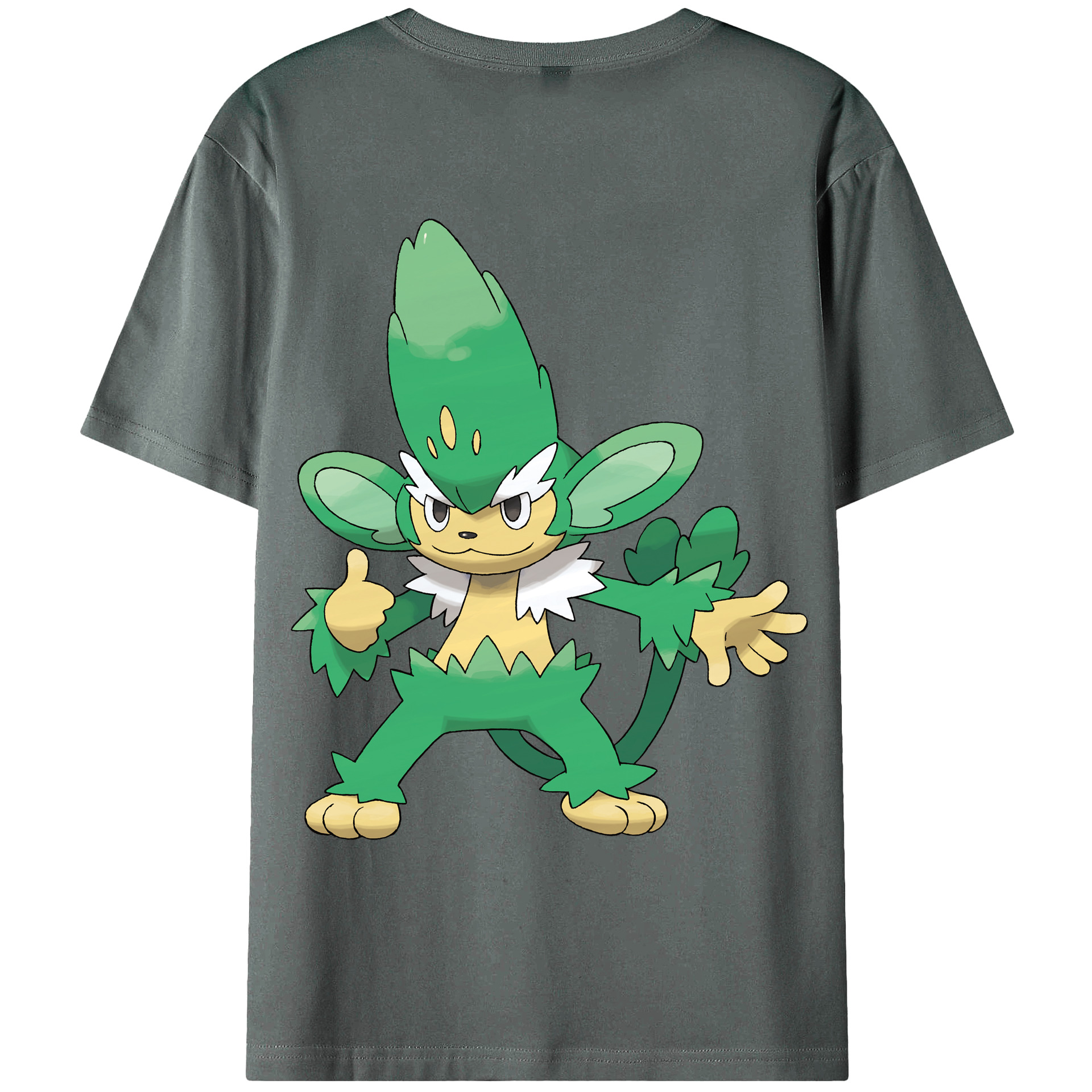 （画像用） ポケットモンスター Pokémon 綿100％ メンズ半袖Tシャツ（バックプリント） 通気性
